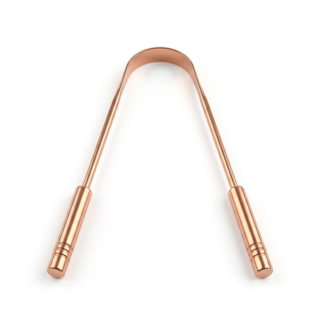 Copper Tongue Scraper model 2 – Natural Oral Care Tool, Reusable & Durable Main image