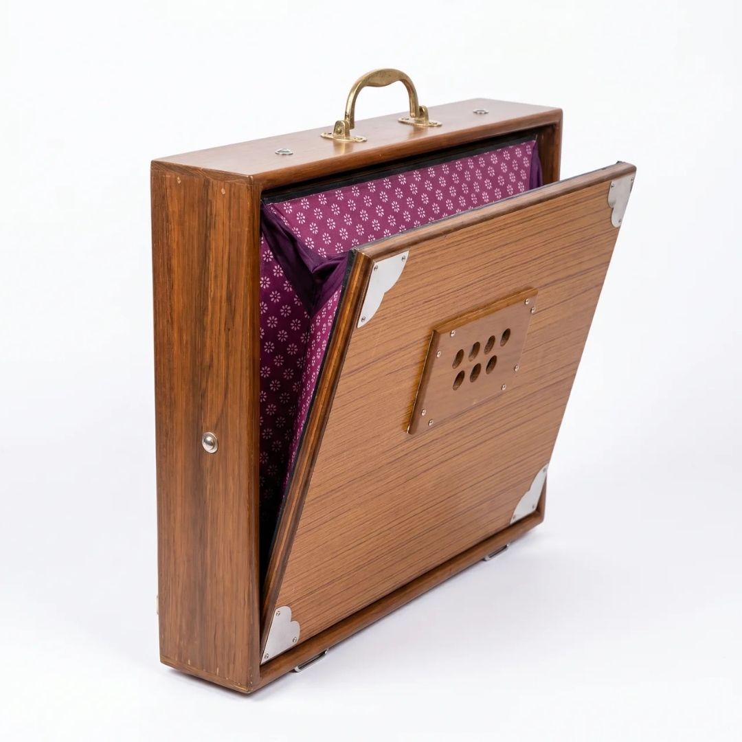Authentic Varanasi Handmade Shruti Box – Premium Portable Teak Wood Drone Instrument for Yoga, Kirtan, and Meditation Secondary image