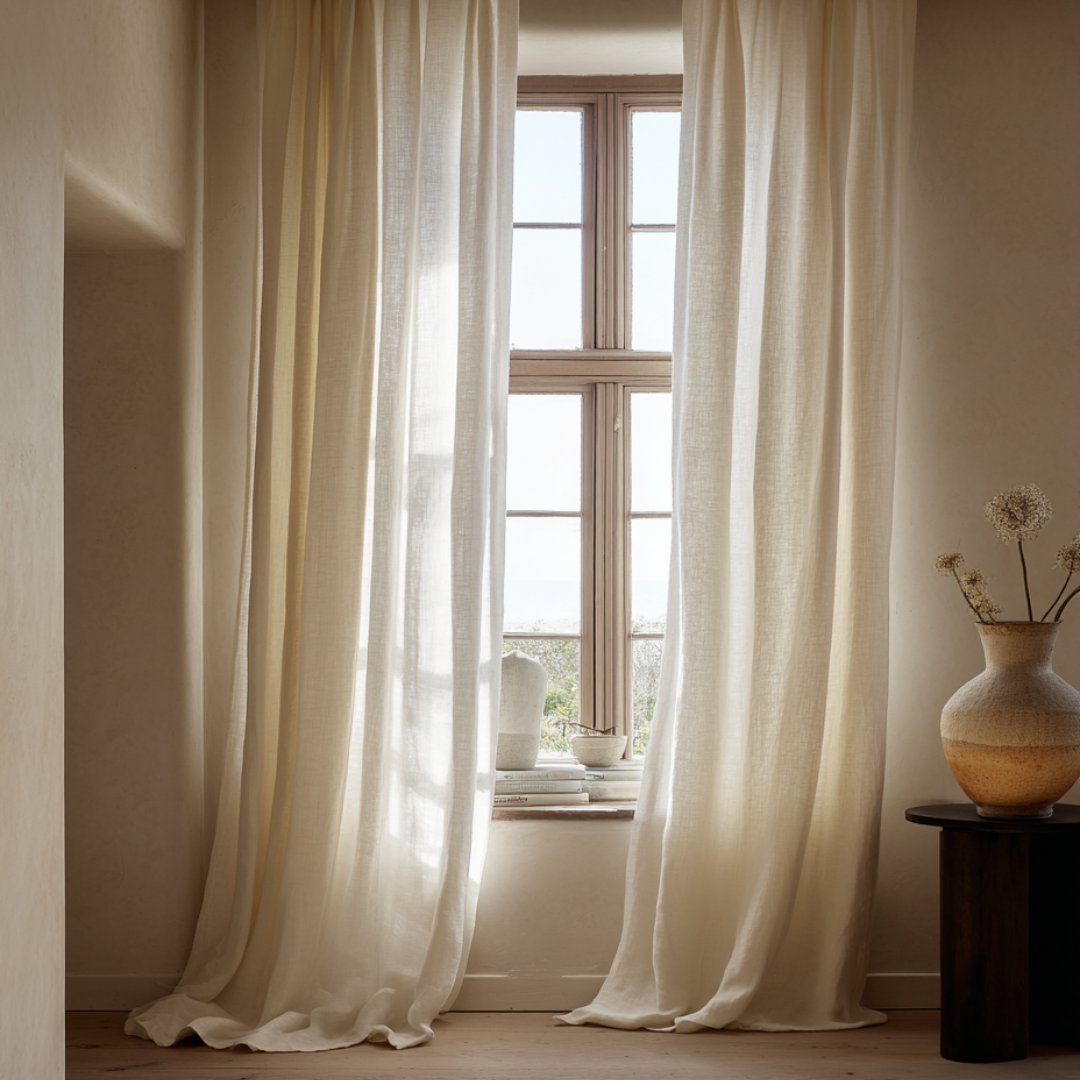 Handwoven Cotton Curtain – 100% Natural, Breathable & Artisan Made
