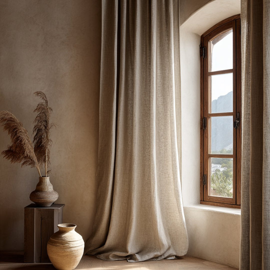 Handwoven Cotton Curtain – 100% Natural, Breathable & Artisan Made