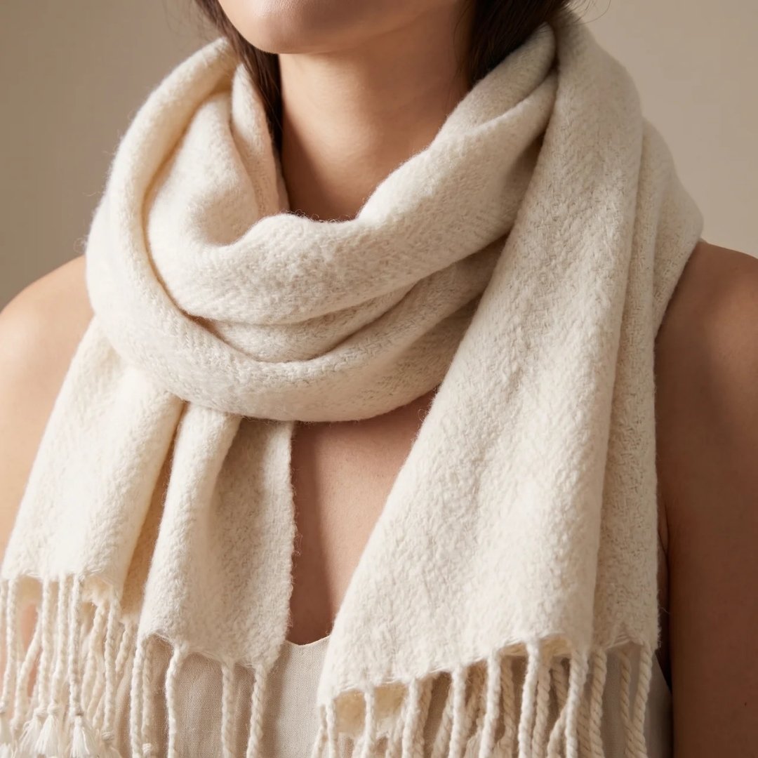 Handwoven Himalayan Merino Wool Scarf Main image