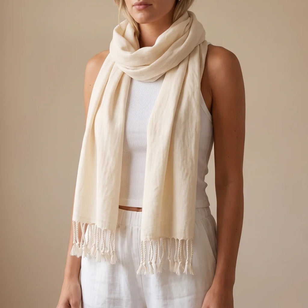 Handwoven South Indian Cotton Scarf