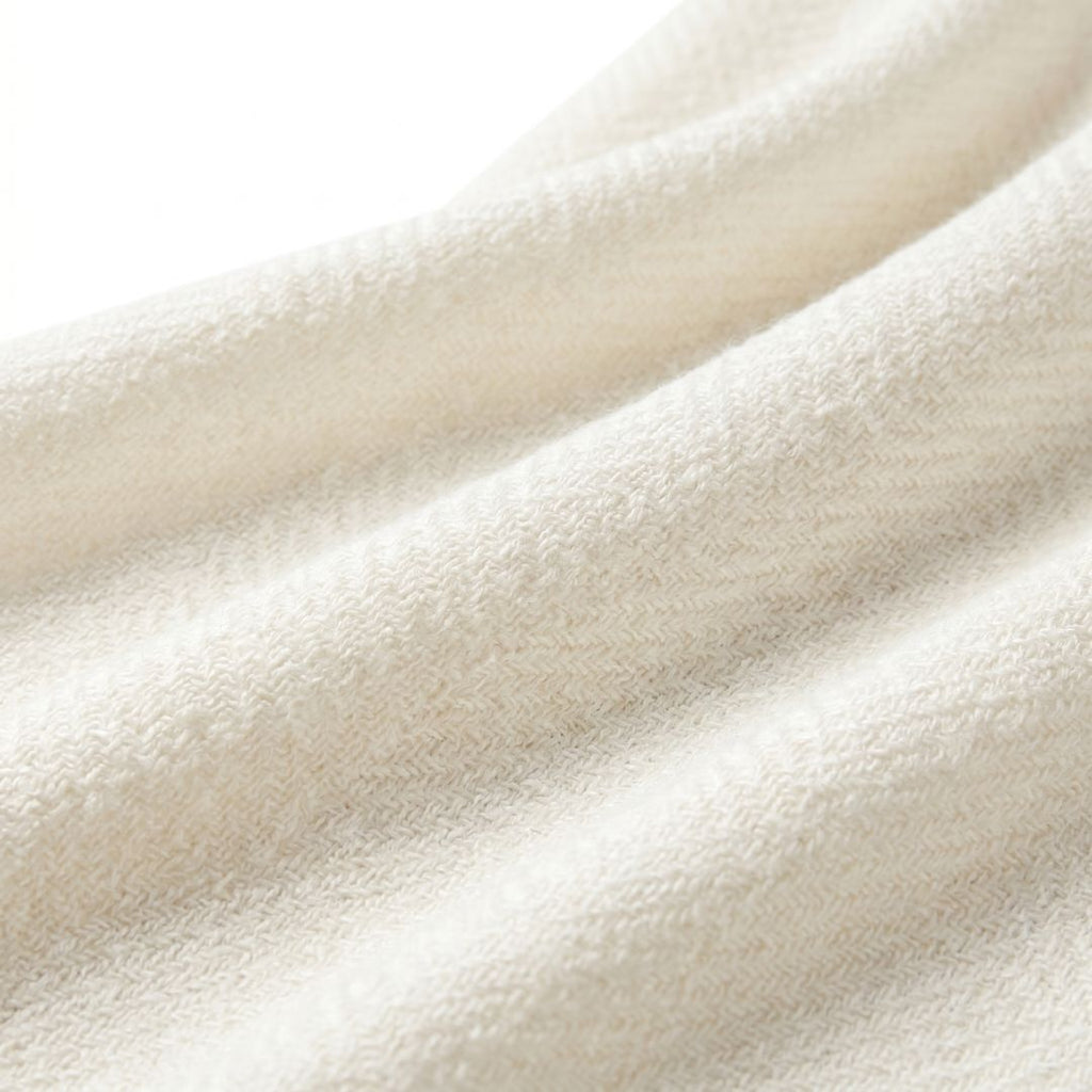 extreme macro shot of handwoven Merino scarf charkha yoga
