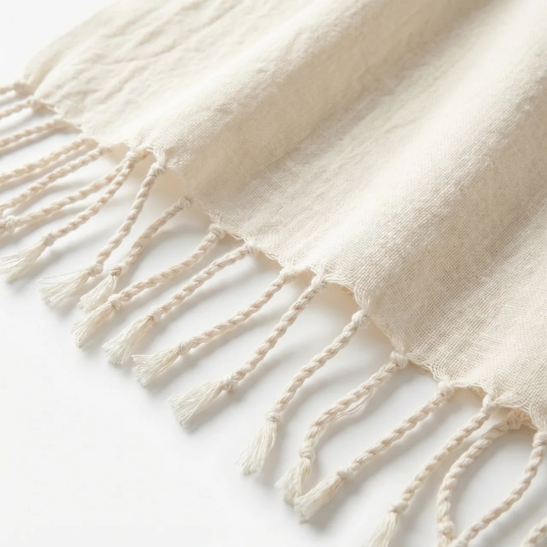 Handwoven South Indian Cotton Shawl