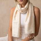 Handwoven Himalayan Silk Scarf