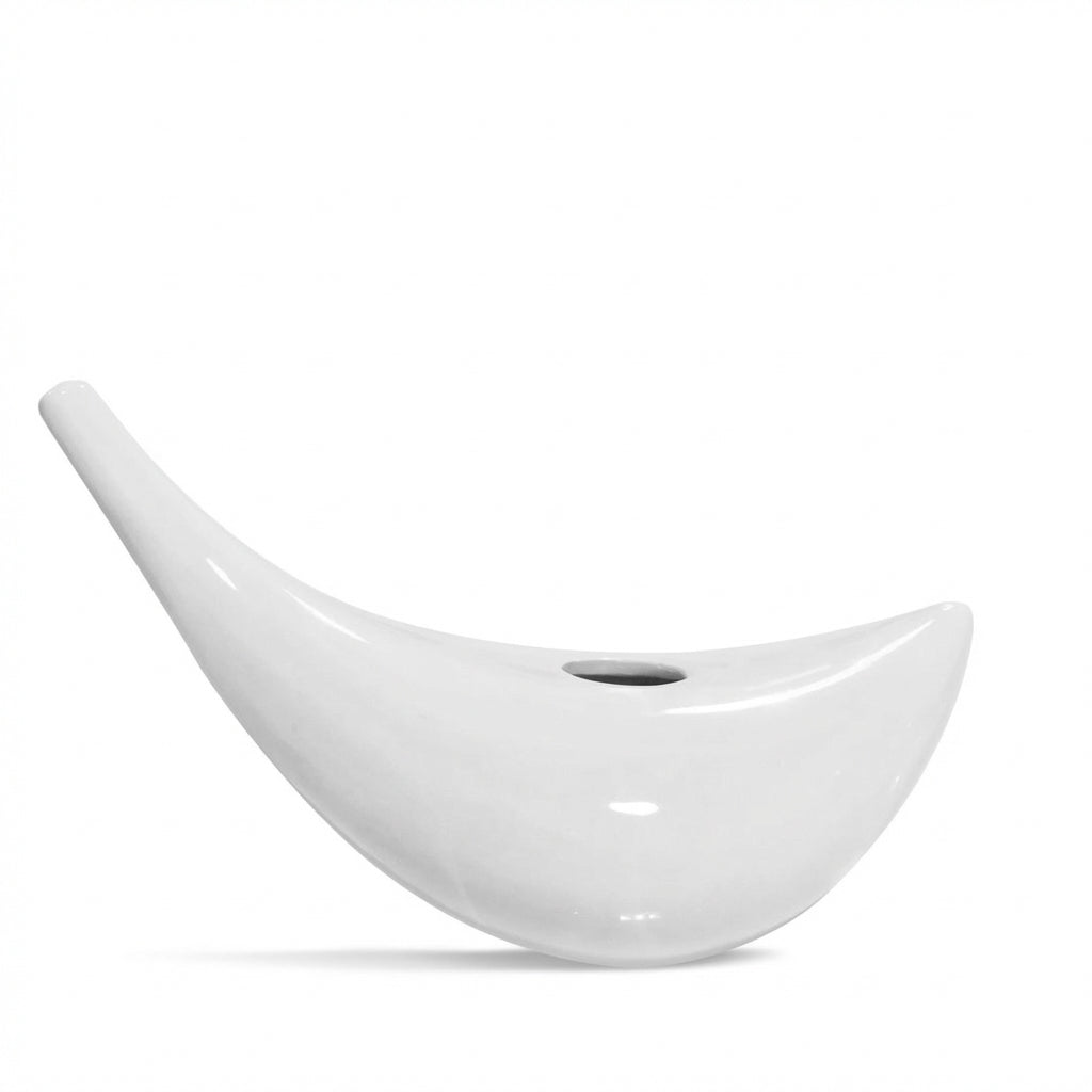 Neti Lota "Aladin" 300 ml White – Handmade Ceramic Nasal Cleansing Tool Made in Italy