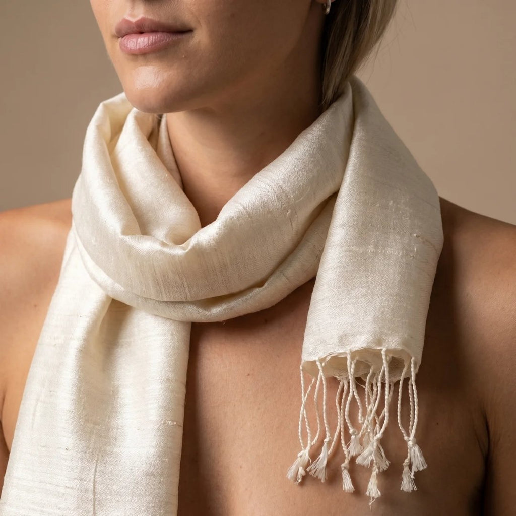 Handwoven Himalayan Silk Scarf