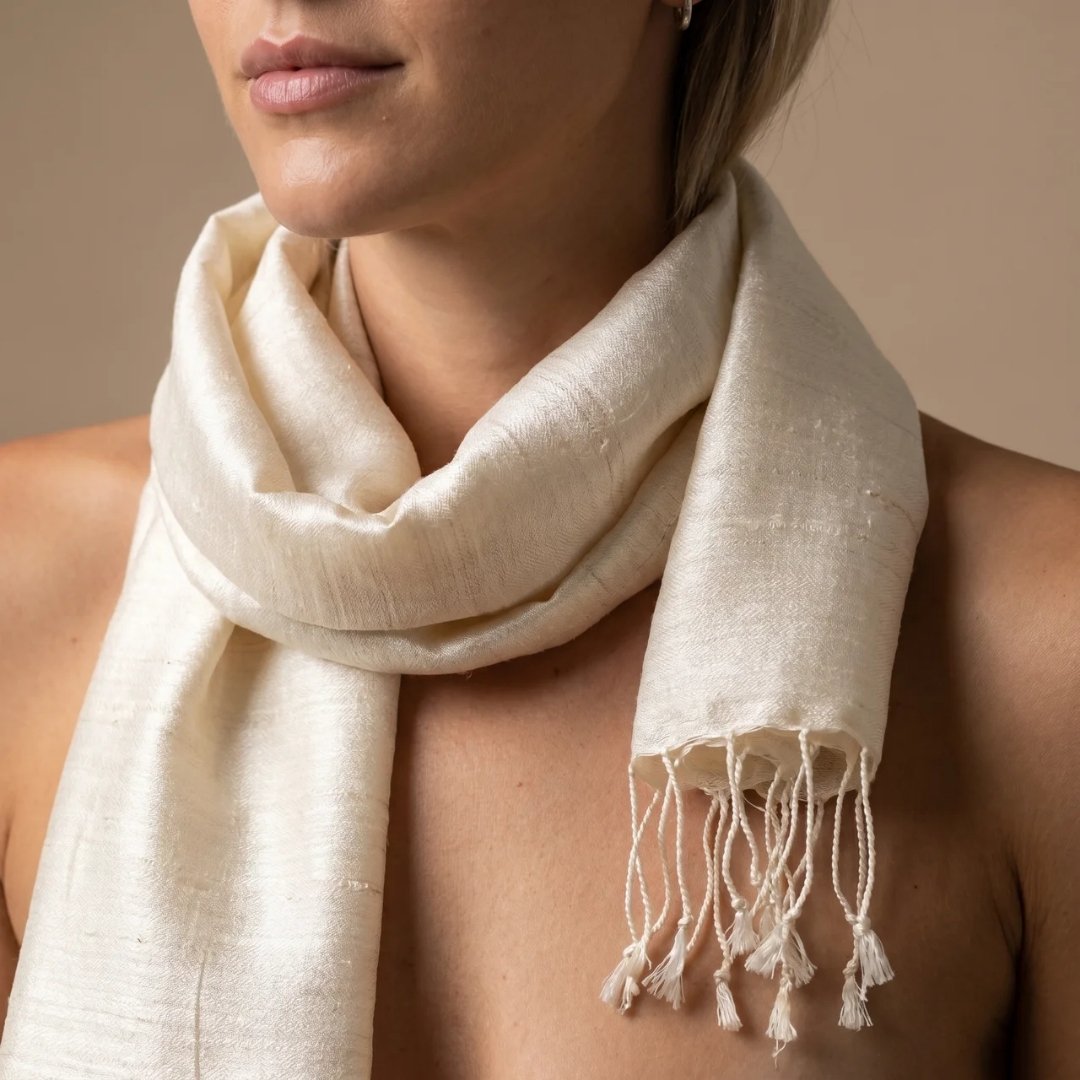 Handwoven Himalayan Silk Scarf